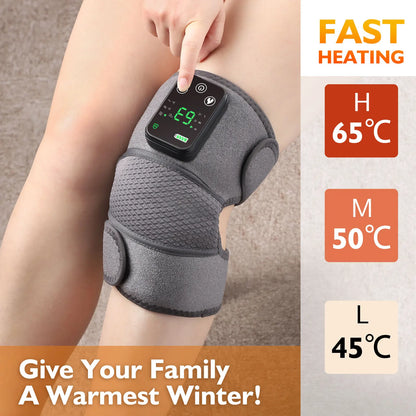 Eletric Heating Knee Massage Instrument Vibrator Knee Pad Joint for Leg Knee Thermal Care Massager Instrument